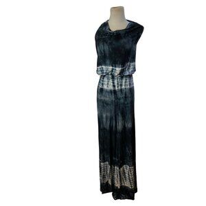 Venus Black & Grey Tie Day Jumpsuit. Size XS